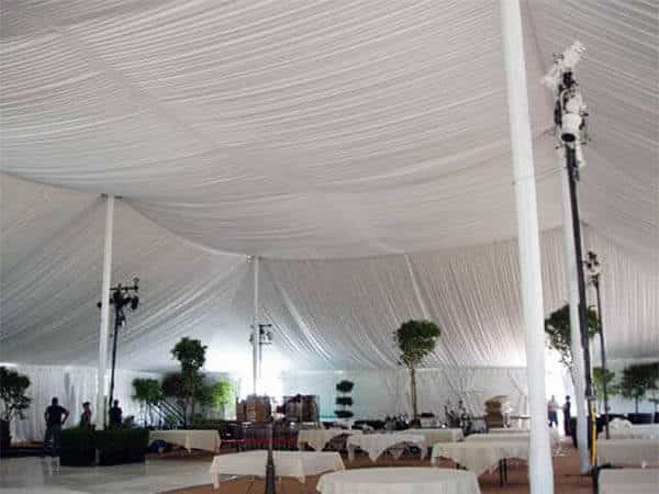 pole tents for outdoor bay area weddings
